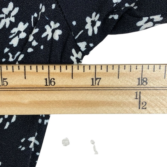 REFORMATION Locklin Floral Print Dress in Black Sz 4 Cottagecore Feminine Midi - Picture 13 of 15